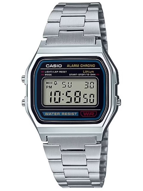 ZEGAREK MĘSKI CASIO A158WA-1A VINTAGE RETRO + BOX ZEGAREK MĘSKI CASIO A158WA-1A VINTAGE RETRO + BOX
