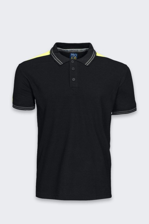 Koszulka Polo Projob 2018 Pique BlackYellow Koszulka Polo Projob 2018 Pique BlackYellow