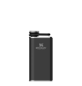 Piersiówka stalowa CLASSIC - MATTE BLACK 0,23L / S