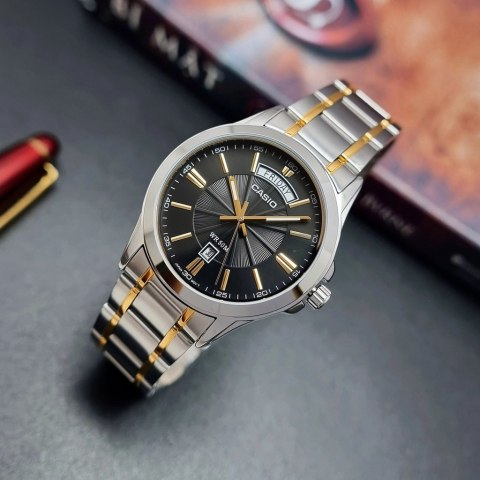 Zegarek Męski Casio Collection MTP-1381G-1A (zd191d) + BOX