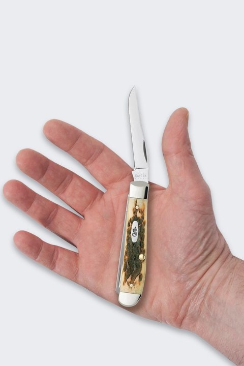 Nóż Składany Case Mini Trapper SS Amber Bone