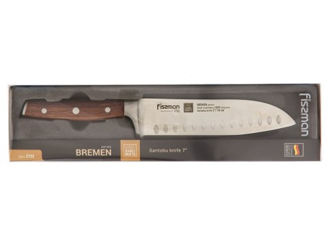Nóż Santoku Kulle 18 cm Fissman Bremen 2722 Nóż Santoku Kulle 18 cm Fissman Bremen 2722