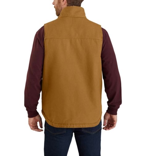 Kamizelka Carhartt Washed Duck SherpaLined Brown Kamizelka Carhartt Washed Duck SherpaLined Brown