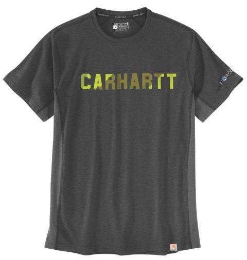 Koszulka Carhartt Force Block Logo Mid Carbon Koszulka Carhartt Force Block Logo Mid Carbon