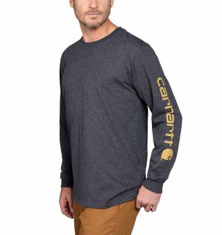 Koszulka Carhartt Heavy Sleeve Logo Carbon Heather