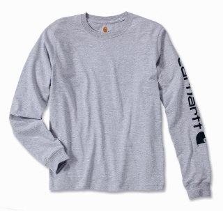 Koszulka Carhartt Logo Long Sleeve Grey