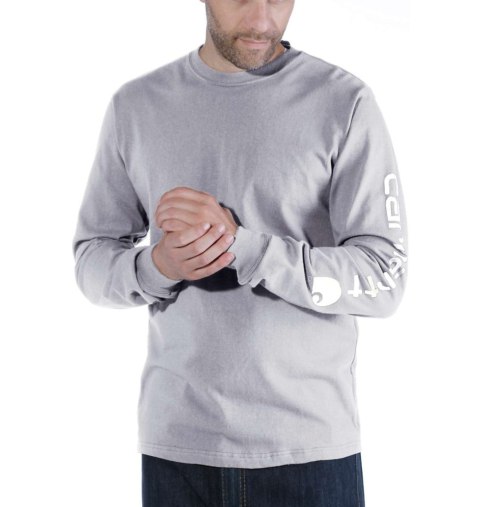 Koszulka Carhartt Logo Long Sleeve Grey Koszulka Carhartt Logo Long Sleeve Grey