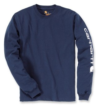 Koszulka Carhartt Logo Long Sleeve Navy
