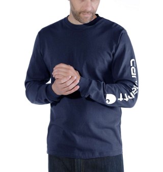 Koszulka Carhartt Logo Long Sleeve Navy