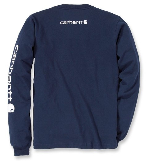Koszulka Carhartt Logo Long Sleeve Navy Koszulka Carhartt Logo Long Sleeve Navy