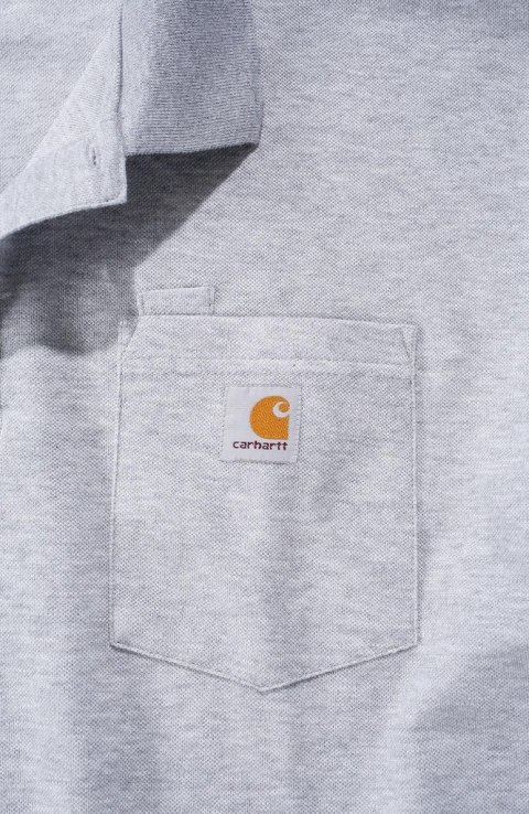Koszulka Carhartt Polo Contractor Work Gray Koszulka Carhartt Polo Contractor Work Gray