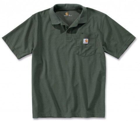 Koszulka Carhartt Polo Contractor Work Moss Koszulka Carhartt Polo Contractor Work Moss