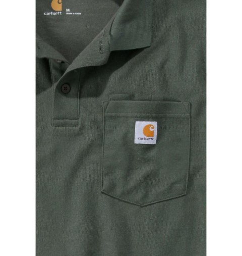 Koszulka Carhartt Polo Contractor Work Moss Koszulka Carhartt Polo Contractor Work Moss
