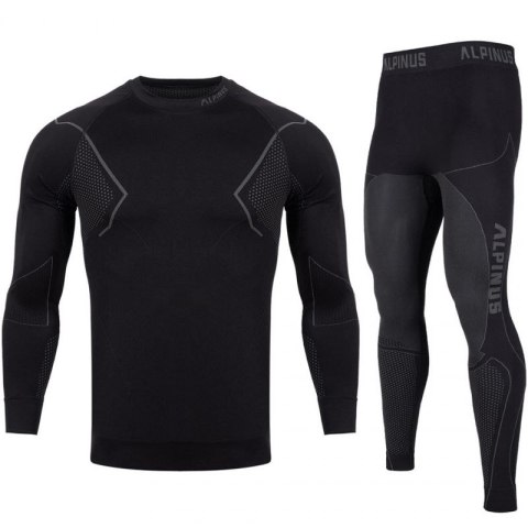 Bielizna termoaktywna Alpinus Active Base Layer Set czarno-szara M GT43257 Bielizna termoaktywna Alpinus Active Base Layer Set czarno-szara M GT43257