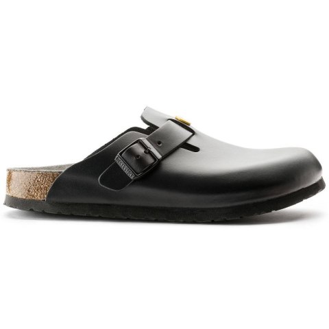 Chodaki damskie Birkenstock Boston ESD Black skóra naturalna klapki medyczne narrow wąskie (0061368) Chodaki damskie Birkenstock Boston ESD Black skóra naturalna klapki medyczne narrow wąskie (0061368)