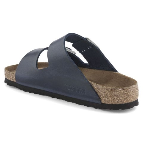 Klapki Birkenstock Arizona Soft Footbed Oiled Leather Narrow damskie/męskie Blue Niebieskie na wąską stopę olejowana skóra (1013