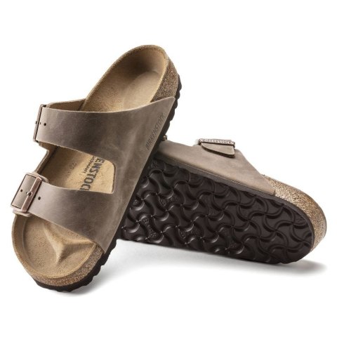Klapki Birkenstock Arizona Tabacco Brown męskie/damskie brązowe regular szerokie (0352201)