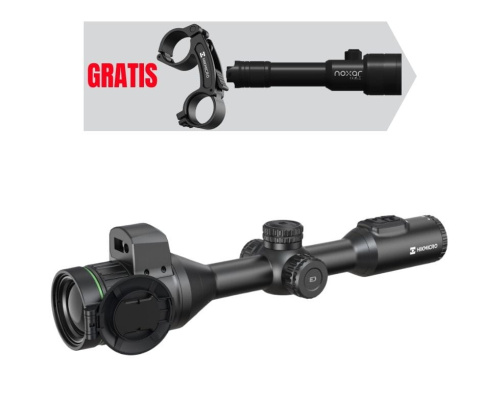 Luneta noktowizyjna Hikmicro Alpex 4k LRF wraz z montażem do iluminatora oraz iluminator Noxar Dir Pro V2