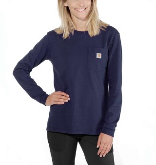 Koszulka Carhartt WK126 Workwear Pocket L/S Navy