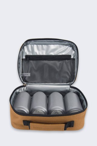Izolowany Lunchbox Carhartt 4 Can Brown