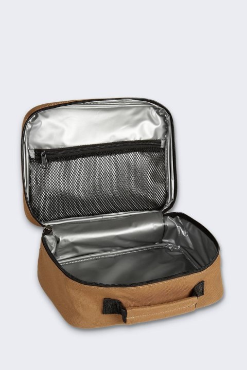 Izolowany Lunchbox Carhartt 4 Can Brown Izolowany Lunchbox Carhartt 4 Can Brown