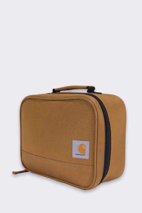 Izolowany Lunchbox Carhartt 4 Can Brown Izolowany Lunchbox Carhartt 4 Can Brown