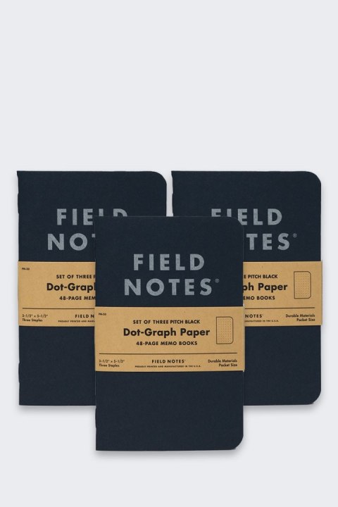 Notes Field Notes Pitch Black Memo Small Kropki Notes Field Notes Pitch Black Memo Small Kropki