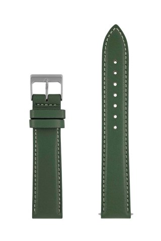 Pasek skórzany z recyklingu Zeppelin zielony 20mm