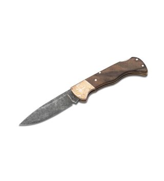 Nóż Boker Hunter Mokume Walnut Black Stonewash
