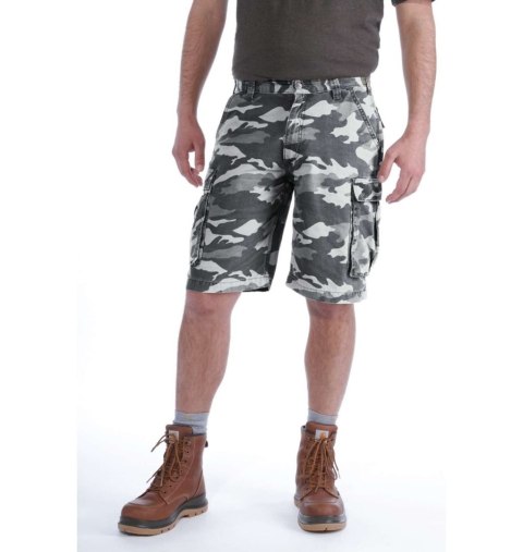 Spodenki Carhartt Rugged Short Cargo Camo Gray