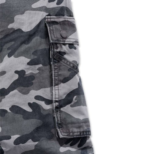 Spodenki Carhartt Rugged Short Cargo Camo Gray
