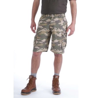 Spodenki Carhartt Rugged Short Cargo Camo Khaki