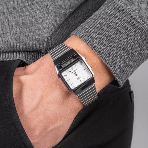 ZEGAREK UNISEX CASIO Vintage Dual Time AQ-800E-7A + BOX ZEGAREK UNISEX CASIO Vintage Dual Time AQ-800E-7A + BOX