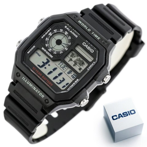 ZEGAREK MĘSKI CASIO AE-1200WH-1AVCF (zd146a) + BOX ZEGAREK MĘSKI CASIO AE-1200WH-1AVCF (zd146a) + BOX