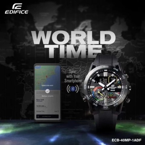 Zegarek Męski Casio EDIFICE 48mm ECB-40MP-1A Bluetooth + BOX Zegarek Męski Casio EDIFICE 48mm ECB-40MP-1A Bluetooth + BOX