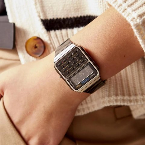Zegarek Unisex Casio CA-500WEGG-1B kalkulator + BOX Zegarek Unisex Casio CA-500WEGG-1B kalkulator + BOX