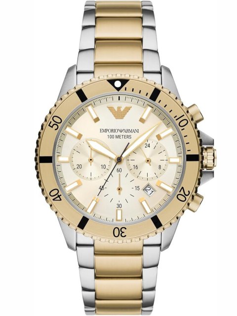 ZEGAREK MĘSKI EMPORIO ARMANI AR11606 Two-Tone Chronograph + BOX ZEGAREK MĘSKI EMPORIO ARMANI AR11606 Two-Tone Chronograph + BOX