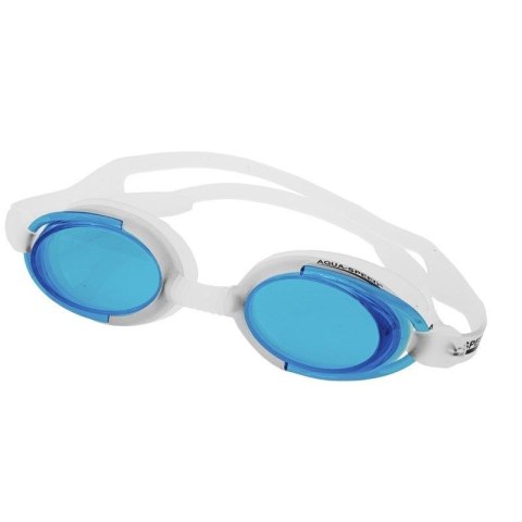 Okulary pływackie Aqua-Speed Malibu biało-niebieskie Okulary pływackie Aqua-Speed Malibu biało-niebieskie