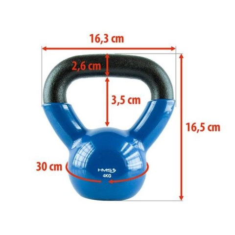Kettlebell żeliwny Blue HMS KNV04