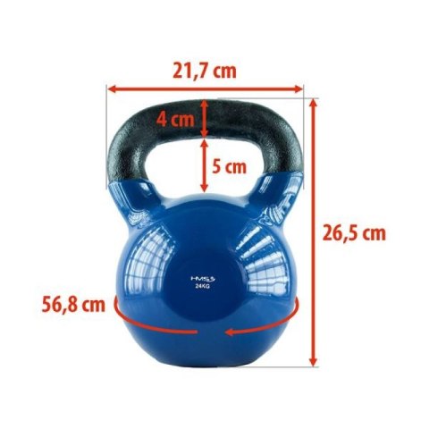 Kettlebell żeliwny Blue HMS KNV24 24kg