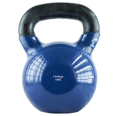 Kettlebell żeliwny pokryty winylem HMS KNV32 BLUE