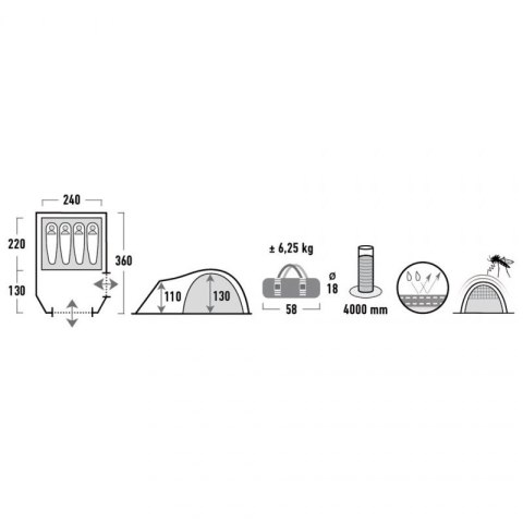 Namiot High Peak Mesos 4os 11525 Namiot High Peak Mesos 4os 11525