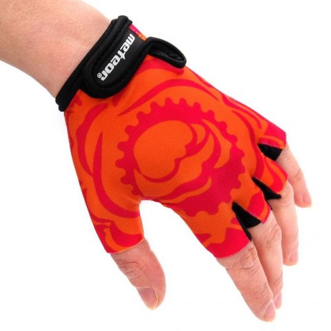 Rękawiczki rowerowe Meteor Big Flower JR 24181-24183
