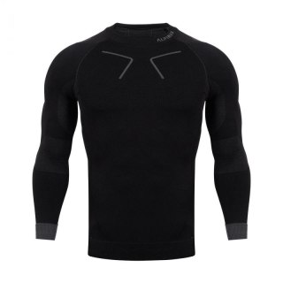 Koszulka termoaktywna Alpinus Tactical Base Layer czarno-szara M GT43219