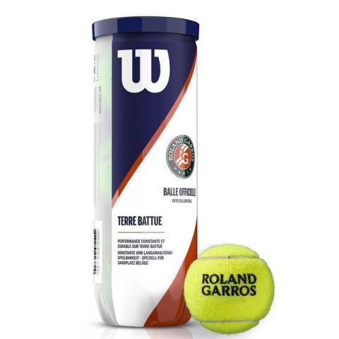 Piłka tenisowa Wilson Roland Garos Clay Court 3 WRT125000 Piłka tenisowa Wilson Roland Garos Clay Court 3 WRT125000