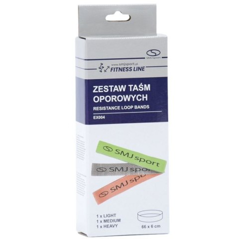 Zestaw gum oporowych SMJ EX004 3szt Zestaw gum oporowych SMJ EX004 3szt