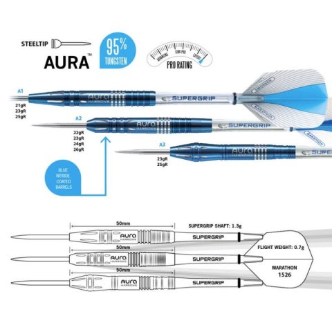 Rzutki Harrows Aura 95% Steeltip HS-TNK-000013652