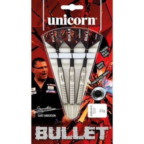 Rzutki steel tip Unicorn Bullet Stainless Steel - Gary Anderson 22g:27520|24g:27521|26g:27522 Rzutki steel tip Unicorn Bullet Stainless Steel - Gary Anderson 22g:27520|24g:27521|26g:27522