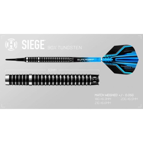 Rzutki Harrows Siege 90% Softip HS-TNK-000016034