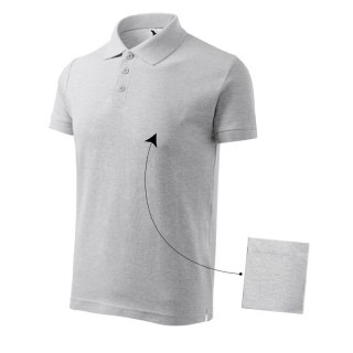 Koszulka polo Malfini Cotton M MLI-21203 jasnoszary melanż